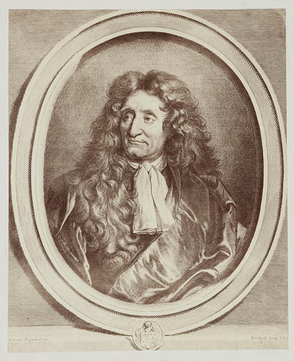 Jean de La Fontaine, reproduction de une gravure