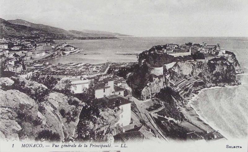 Monaco. Vue générale de la Principauté