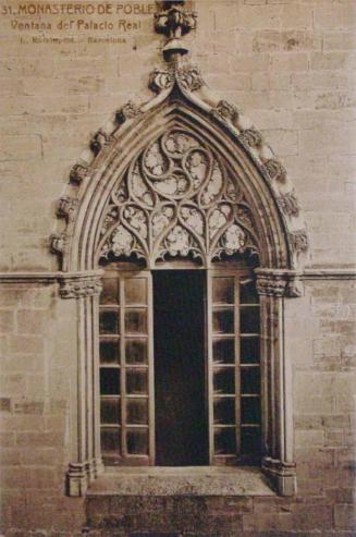 Monasterio de Poblet. Ventana del Palacio Real