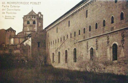 Monasterio de Poblet. Fachada Exterior del Dormitorio de Novicios