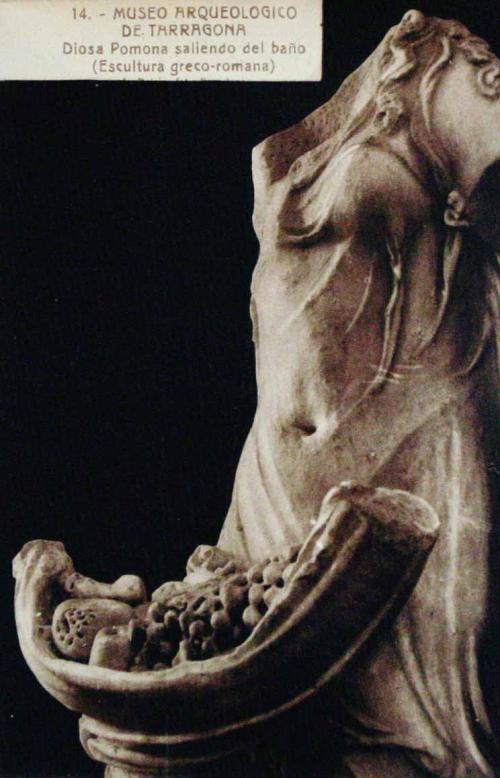 Museo Arqueológico de Tarragona. Diosa Pomona saliendo del baño (Escultura greco romana)