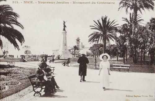 Nice. Nouveaux Jardins. Monument du Centenaire