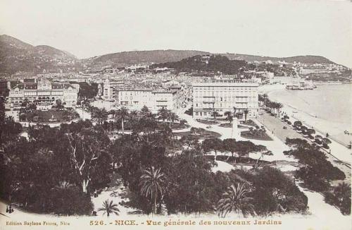 Nice. Vue générale des nouveaux Jardins