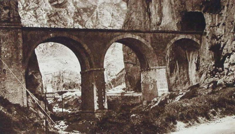 Caminos de Hierro del Norte de España. Puente de la sección Burgos-Miranda