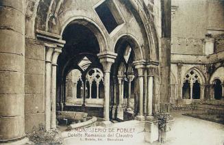 Monasterio de Poblet. Dertalle Románico del Claustro