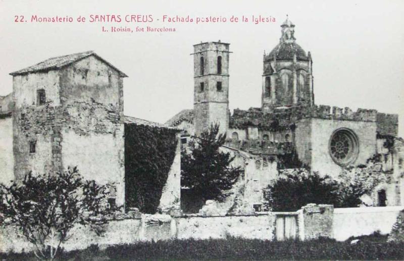 Monasterio de Santas Creus. Fachada posterior de la Iglesia