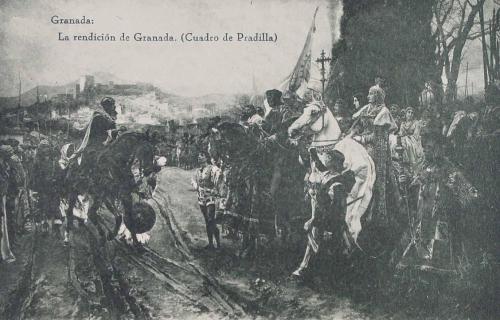 Granada. La rendición de Granada. (Cuadro de Pradilla)