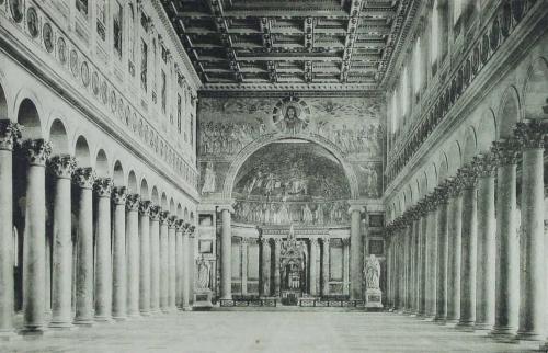 Intérieur Basilique Saint Paul hors les murs (Rome)