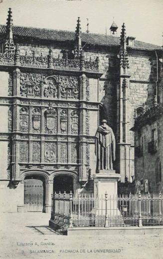 Salamanca. Fachada de la Universidad