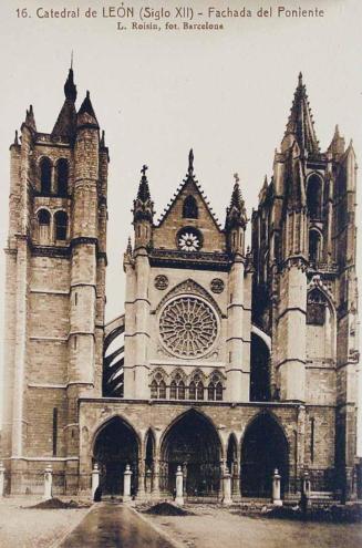 Catedral de León (Siglo XII). Fachada del Poniente