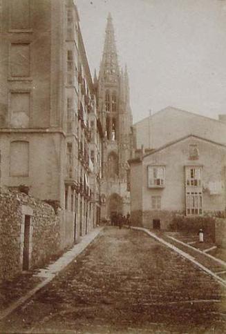 (Calle de Burgos con la catedral)