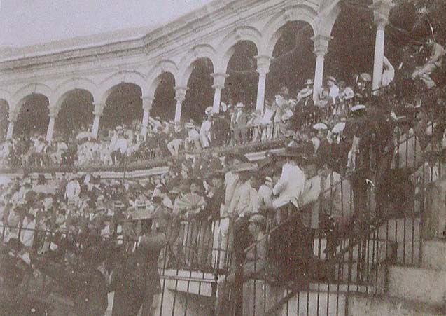 (Público de la plaza de toros de Sevilla)