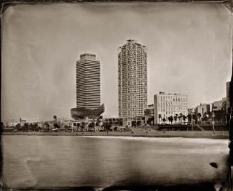 Barcelona Expedición Heliográfica. Espigó del gas. Torre MAPFRE y Hotel Arts