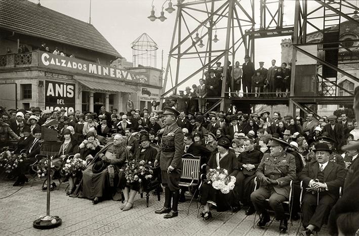 Actos de conmemoración del somatén de San Gervasio en el Tibidabo