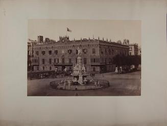 Barcelona. Palacio de la Reina, restaurado en 1846