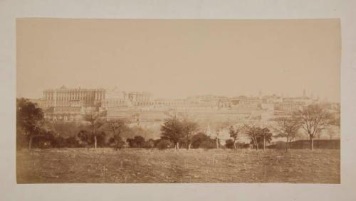 Vista de Madrid con el Palacio Real