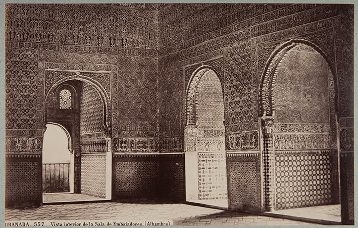 Granada. Vista interior de la Sala de Embajadores (Alhambra)