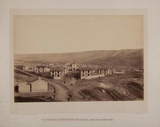 Vista del nuevo pueblo de Alhama (tomada desde la carretera de Loja)