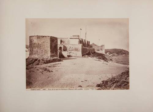 Tarifa. Cádiz. Vista de la torre de Guzmán el bueno y del castillo