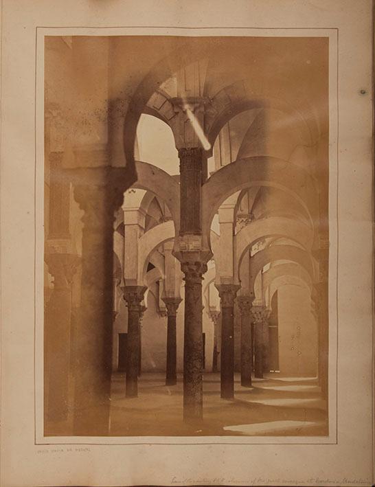 Some of the 850 existing columns of the great mosque at Cordova, Andalucia