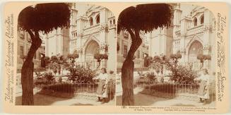 Municipal plaza and south facade of the famous old Cathedral