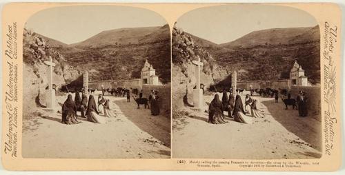 Llamamiento mudo a los campesinos para el rezo, la Cruz en el camino, cerca de Granada