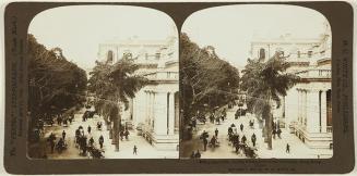 Queen Street, looking Norhwest from the Colonnade, Hong Kong, China