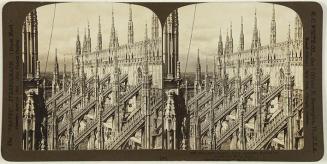 The Pinnacles and Flying Buttresses, Roof of the Cathedral, Milan, Italy