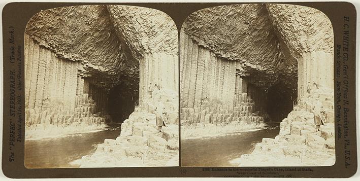 Entrance to the wonderful Fingal´s Cave, Island of Stafia, West Coast of Scotland