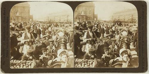 In the Great Vegetable Market of Moscow, Russia