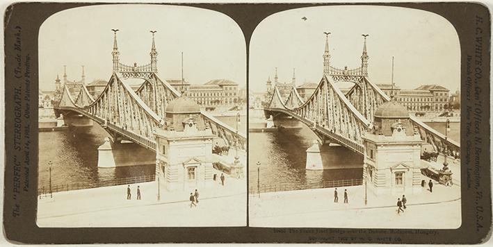 The Franz Josef Bridge over the Danube, Budapest, Hungary