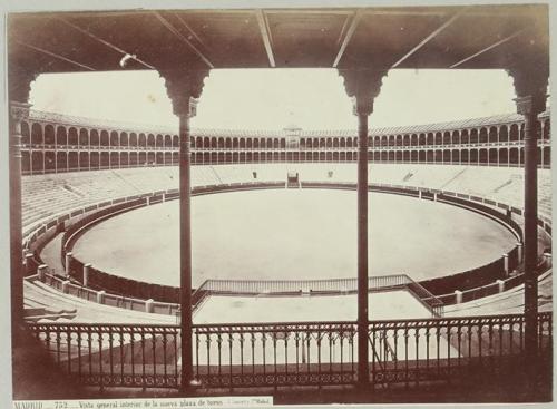 Madrid. Vista general interior de la nueva plaza de toros