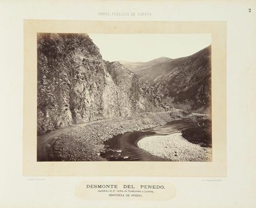 Desmonte del Penedo, carretera de segundo orden de Ponferrada a Luarca, provincia de Oviedo