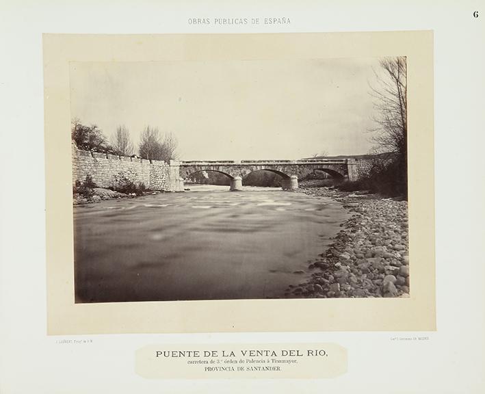 Puente de la Venta del Río, carretera de tercer orden de Palencia a Dinamayor, provincia de Santander