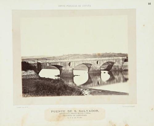 Puente de S. Salvador, carretera de segundo orden de Muriedas a Bilbao, provincia de Santander