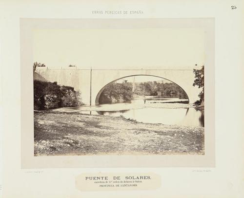 Puente de Solares, carretera de tercer orden de Solares a Ontón, provincia de Santander