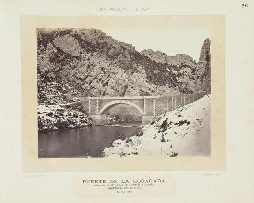 Puente de la Horadada, carretera de tercer orden de Cereceda a Laredo, provincia de Burgos