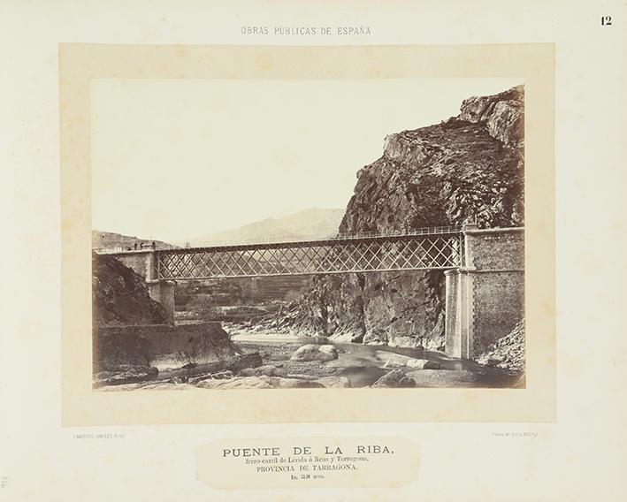 Puente de la Riba, ferrocarril de Lérida a Reus y Tarragona, provincia de Tarragona