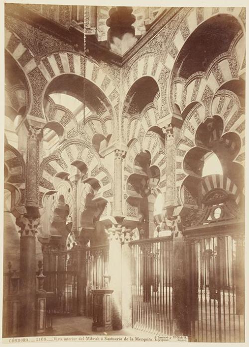 Córdoba. Vista interior del Mihrab o Santuario de la Mezquita