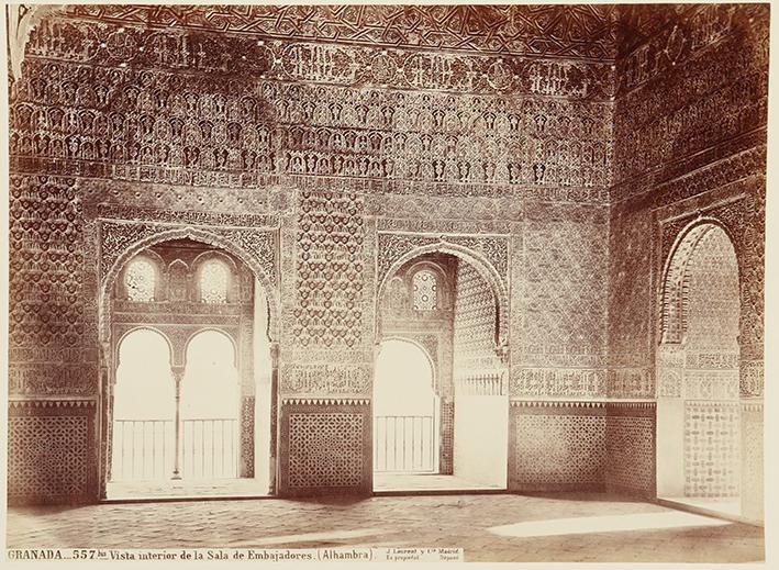 Granada. Vista interior de la Sala de Embajadores (Alhambra)