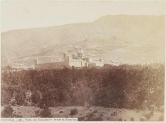 Escorial. Vista del Monasterio desde la Estación