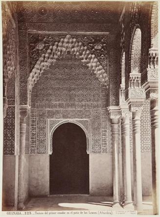 Granada. Testero del primer cenador en el patio de los Leones (Alhambra)