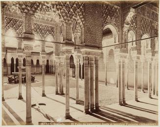 Granada. El Patio de los Leones desde el templete Poniente (Alhambra)