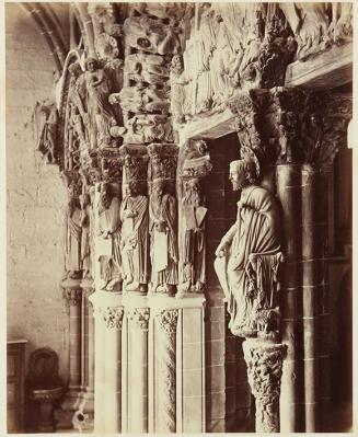 Portico de la Gloria: Central Pier, showing statue of Saint Iago (From South)