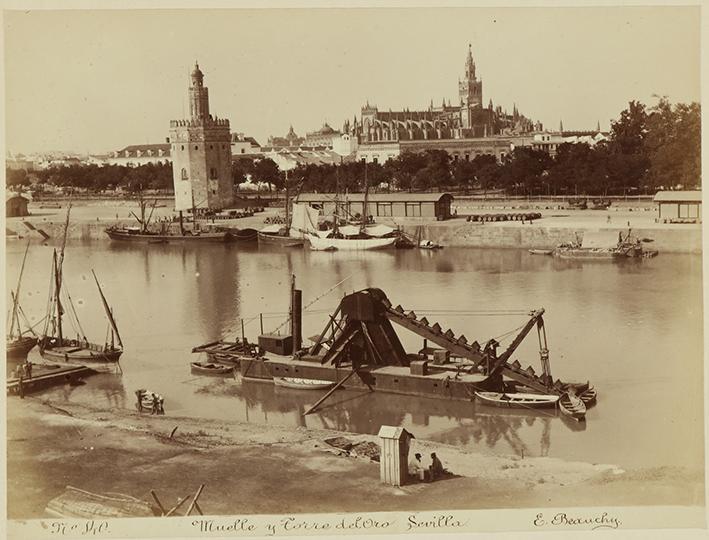 Muelle y Torre del Oro. Sevilla