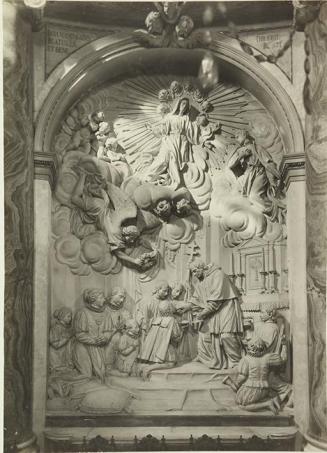 (Relieve de San Luis Gonzaga recibiendo la Comunión de San Carlos Borromeo. Cádiz)