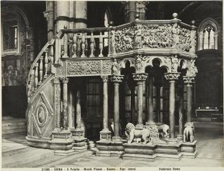 Siena. Il Pulpito. Nicolò Pisano. Duomo 