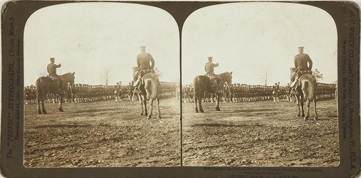 Japan´s gallant soldiers on the Parade Ground, Tokio, before departing fon the war