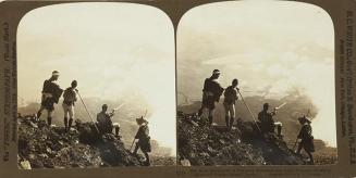 From the Summit of Fujiyama Northeast over Lake Yamanka, Japan