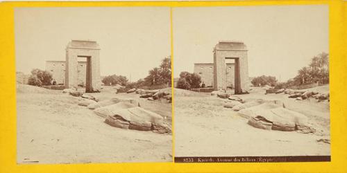 Karnak. Avenue des Béliers. Egypte